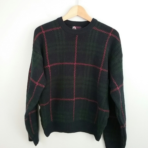 Trading Company Sweaters - Trading Company by GTC Vintage Men's Plaid Sweater